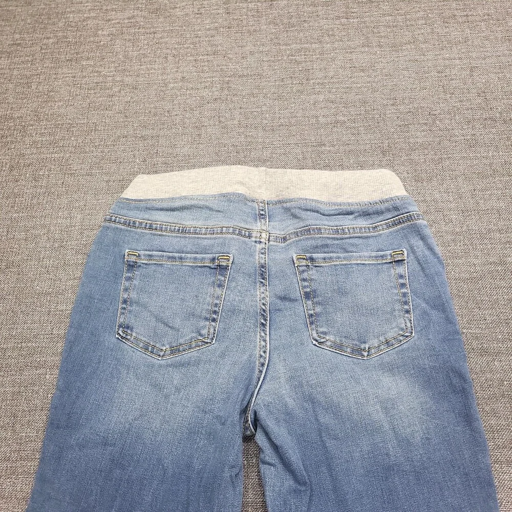 Girls Waist Pull On Skinny Jeans - Cat & Jack Medium Wash Blue Size 14